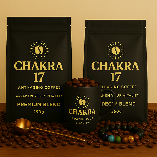Awaken Your Vitality Anti Aging Chakra 17 Coffee Bundle + Free Gift